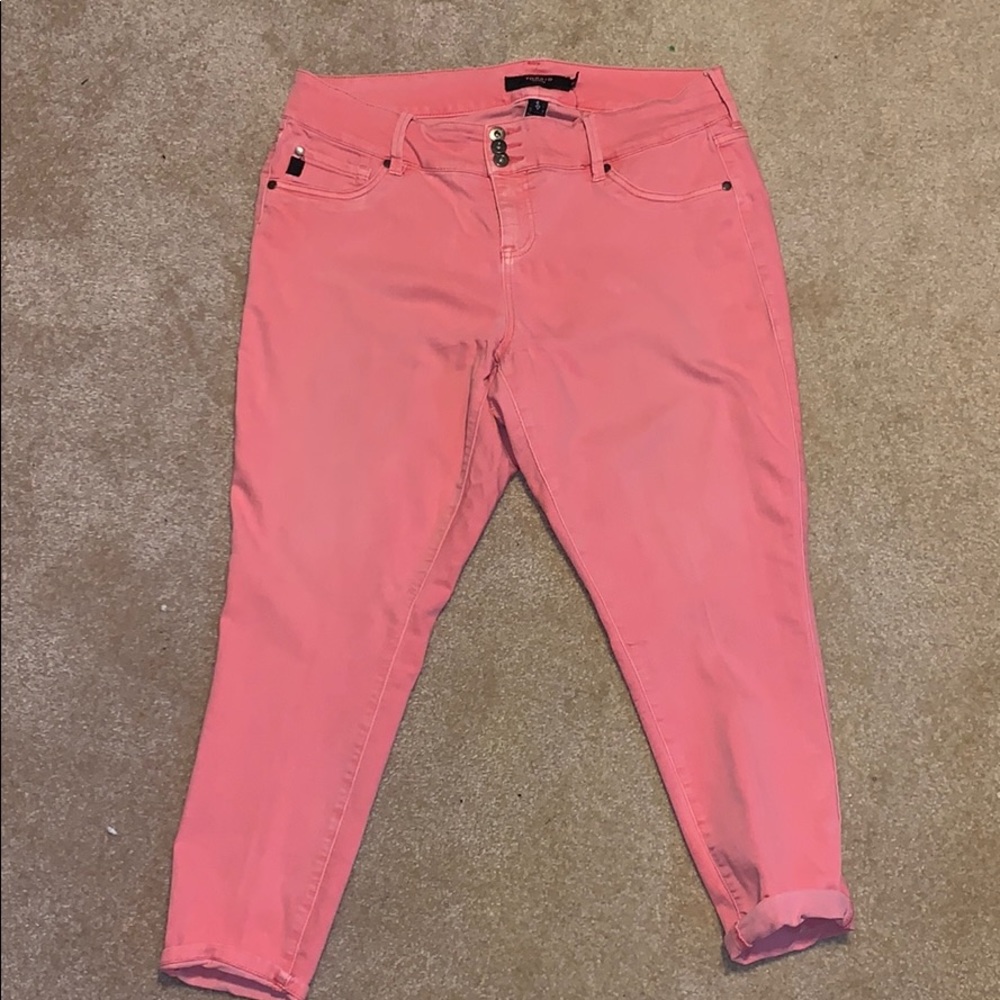 Torrid Jegging in Coral Sz 2